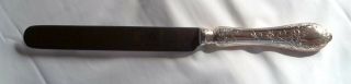Faberge Sterling Silver Dinner Knife Blunt 10 1/4 " Or Small Cake Knife