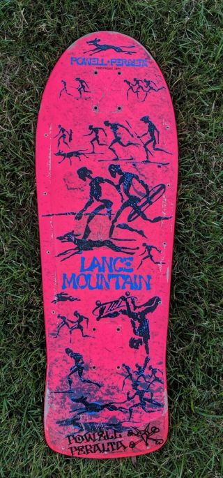 Vintage Powell Peralta Lance Mountain Skateboard Deck Tony Hawk