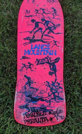 Vintage Powell Peralta Lance Mountain Skateboard Deck Tony Hawk 4