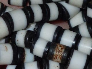 75 Antique Tibetan Rare Glass Beads,  6.  5 - 8.  5mm,  S1134