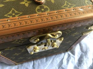 Vintage LOUIS VUITTON Monogram Boite Flacons Beauty Train Trunk Case 3