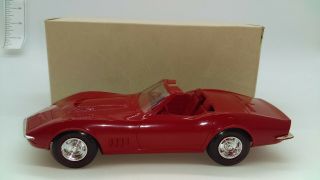 Vintage Chevrolet Dealer Promo Toy Model 1968 427 Corvette Redline Tires W/ Box