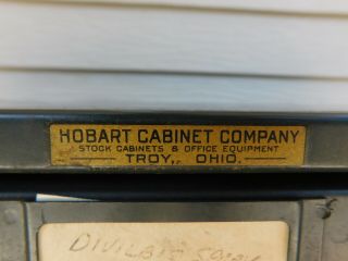 BIG Industrial Vintage 18 Drawer Parts Bin Hobart Cabinet 24T x 30W 4