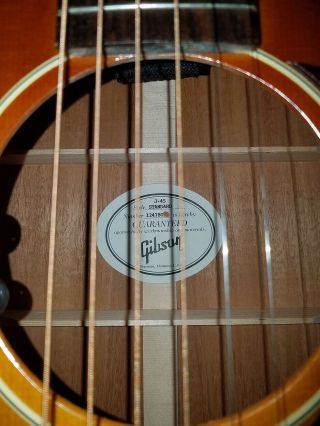 2018 Gibson J - 45 Standard Acoustic Guitar Vintage Sunburst w/Case & Tags 4