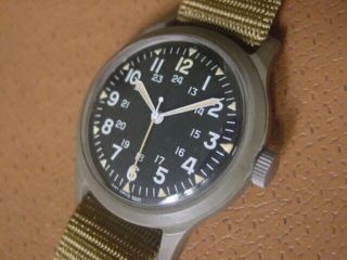 Vintage Benrus Military Issue Wrist Watch.  Mil W 46374.  Vietnam Era