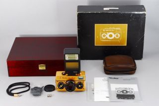 【super Rare Almost Unused】rollei 35 Classic Rangefinder " Gold " W/case From Japan