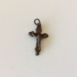 Miniature Medieval Bronze Cross Wearable Artifact 26