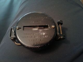 World War Ll 1944 Us Army Corps Of Engineers Compass By Supperior Magnetic Corp