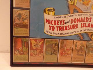 Vintage 1939 Mickey Mouse Donald Race Treasure Island San Francisco w stamps 336 4