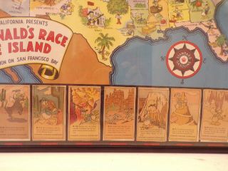 Vintage 1939 Mickey Mouse Donald Race Treasure Island San Francisco w stamps 336 5