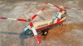 Vtg Tin Toy T.  N Nomura Friction Piasecki H - 16 Helicopter No7211