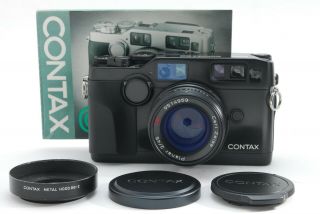 【rare,  】contax G2 Black Camera Carl Zeiss Planar T 45mm F2 Hood From Japan