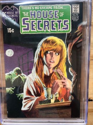 House of Secrets 92 CGC 8.  5 - 1st App.  Swamp Thing - WOW RARE.  BEAUTY 7