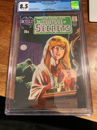 HOUSE OF SECRETS 92 1st Appearance SWAMP THING CGC 8.  5 HOLY GRAIL RARE RARE 2