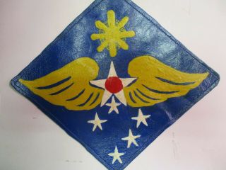 U.  S.  Aaf Far East Air Force Painted Leather Flight Jacket Patch