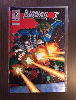 Bloodshot 0 Platinum Error Edition Valiant Comics Very Rare Recalled Comic