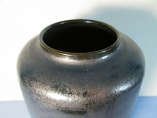 NATZLER Pottery rare Metallic Black Crystalline Glaze 9 
