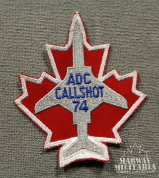 Caf Rcaf Airforce Adc Callshot 74 Jacket Crest / Patch (17804)