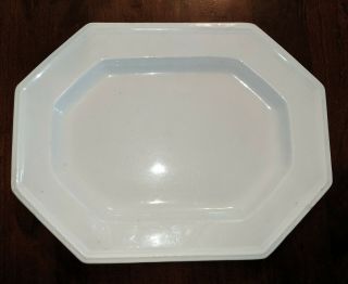 Antique T&r Boote Staffordshire White Ironstone Platter 19th C English