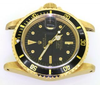 Rolex Submariner 1680 18K YG Rare Gilt nipple dial 5.  27mil serial watch head 2