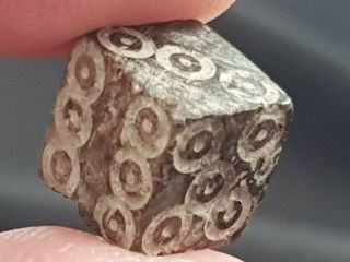 Fantastic Extremely Rare Ancient Roman Dice Detail.  1,  5 Gr.  10 X 9 Mm