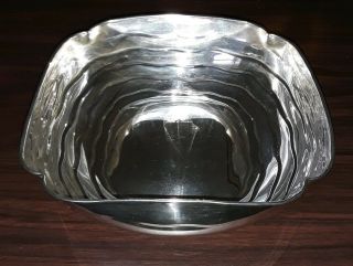 Vtg Sterling Silver Mid Century Modern Dish Bowl Firenze Italy Fatto A Mano.  925