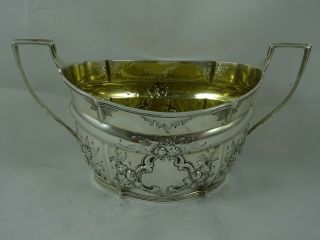 Sweet Solid Silver Victorian Sugar Bowl,  1866,  299gm