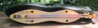 Vintage Folkcraft Instruments Mountain Dulcimer W/ Carry Case Fsh Series