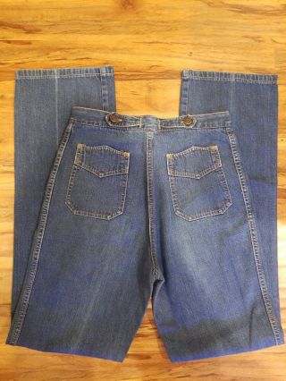 Rare Vintage Button Tab Waist Chemin De Fer Jeans Womens Size 7/8