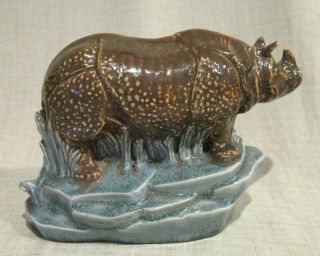 Rare Royal Doulton Lambeth England Rhino Rhinoceros H 62 3