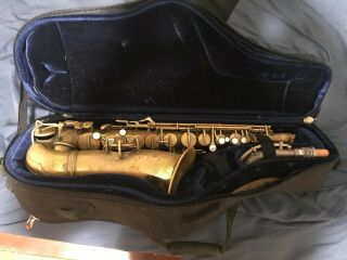 Conn Vintage Chu Berry Alto Sax,  In With Silver - Plated Neck