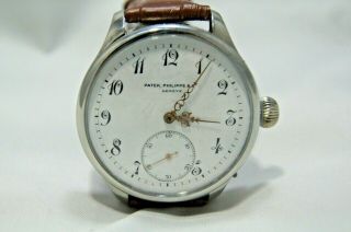 Patek Philippe Vintage Luxury Mens Wristwatch With Enemel Dial