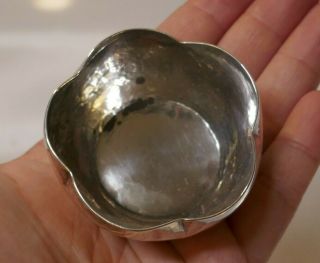 Antique Arts & Crafts Kalo Sterling Silver Hand Hammered Salt/nut Bowl