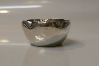 Antique Arts & Crafts Kalo Sterling Silver Hand Hammered Salt/Nut Bowl 5