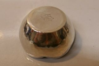 Antique Arts & Crafts Kalo Sterling Silver Hand Hammered Salt/Nut Bowl 8