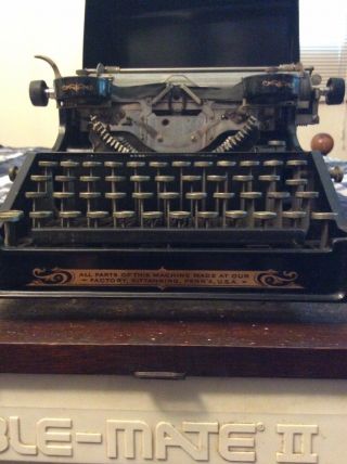 Antique Pittsburgh Visible No.  12 Typewriter VGC With Case Kittanning Penna. 7