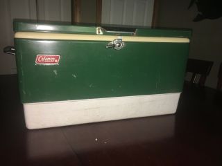 Rare Vintage 1960’s - 70’s Coleman Cooler Double Openers Green Vintage