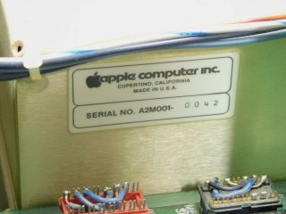 Apple II Vintage Computer Ventless Early Rev 0 Motherboard Case SN A2S1 - 0203 10