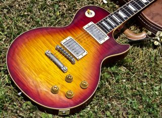 2018 Gibson Les Paul 1959 Reissue Brazilian Rosewood Board Vintage Cherry Burst 6