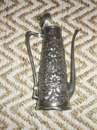 Antique Sterling Silver Coffee Pot 8 - 3/4 