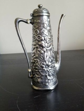 Antique Sterling Silver Coffee Pot 8 - 3/4 