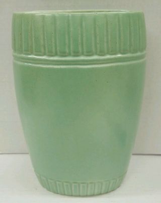 Vintage Frankoma Celadon Jade Green Stove Pipe Vase 1942 72