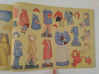 Vintage 1937 Paper Doll Family Queen Holden Uncut Paper Doll Book 1930s 6