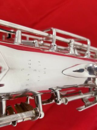 Conn 6M Naked Lady,  1950 Vintage,  Alto Saxophone,  Silver,  Fully Restored 10