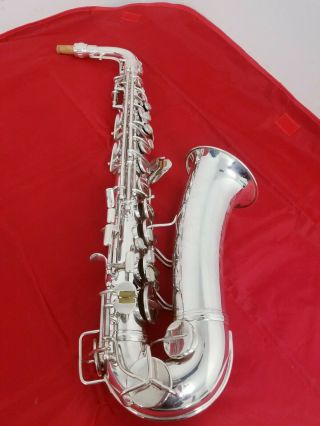 Conn 6M Naked Lady,  1950 Vintage,  Alto Saxophone,  Silver,  Fully Restored 2