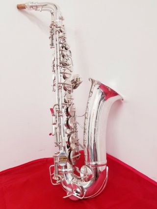 Conn 6M Naked Lady,  1950 Vintage,  Alto Saxophone,  Silver,  Fully Restored 4