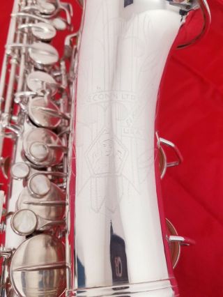 Conn 6M Naked Lady,  1950 Vintage,  Alto Saxophone,  Silver,  Fully Restored 6