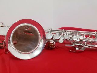Conn 6M Naked Lady,  1950 Vintage,  Alto Saxophone,  Silver,  Fully Restored 9