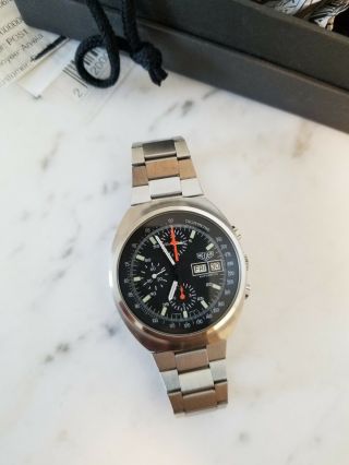 Heuer Lemania 5100 Automatic Chronograph 510.  500 Vintage Watch 8