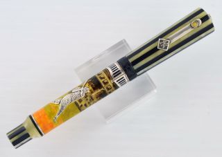 Rare Krone Babe Ruth Limited Edition Fountain Pen 18k Gold Medium Nib